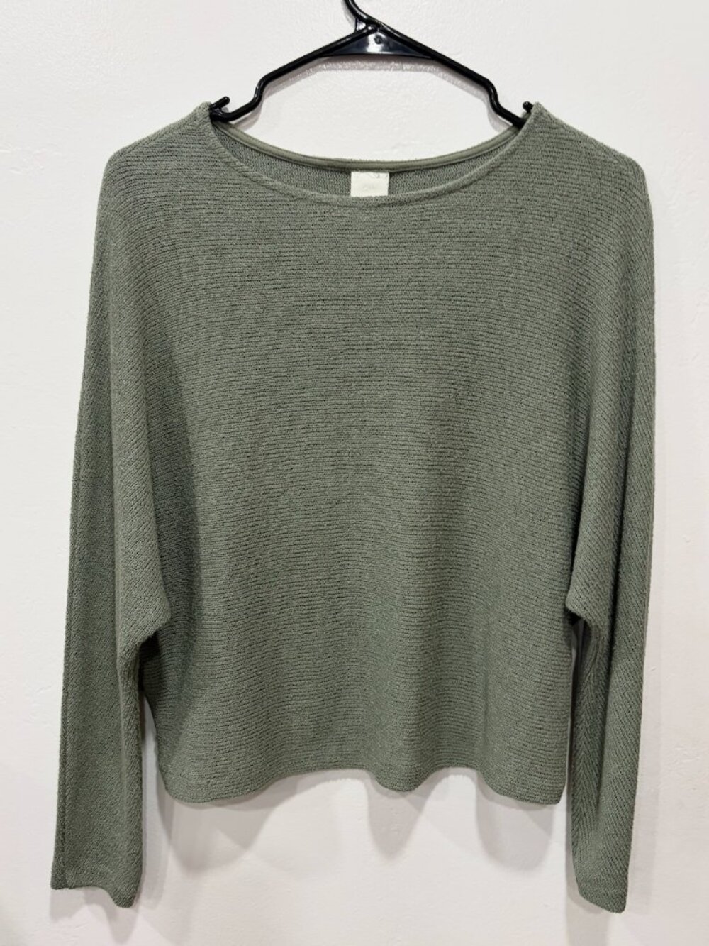H&M Sage Long Sleeve Top - XS - Like new!